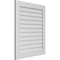 Ekena Millwork Vertical Surface Mount PVC Gable Vent: Non-Functional, w/3-1/2"W x 1"H, Standard Frame, 32"W x 38"H GVPVE32X3801SN - alternate 4